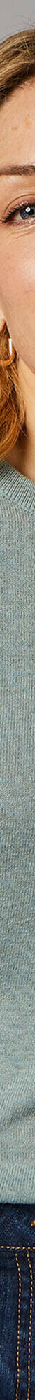 Pull col rond, laine d'agneau (vert grisé) Pull col rond, laine d'agneau (vert grisé)